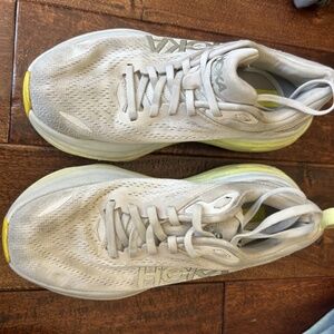 White Hoka Tennis Shoe